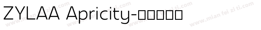 ZYLAA Apricity字体转换
